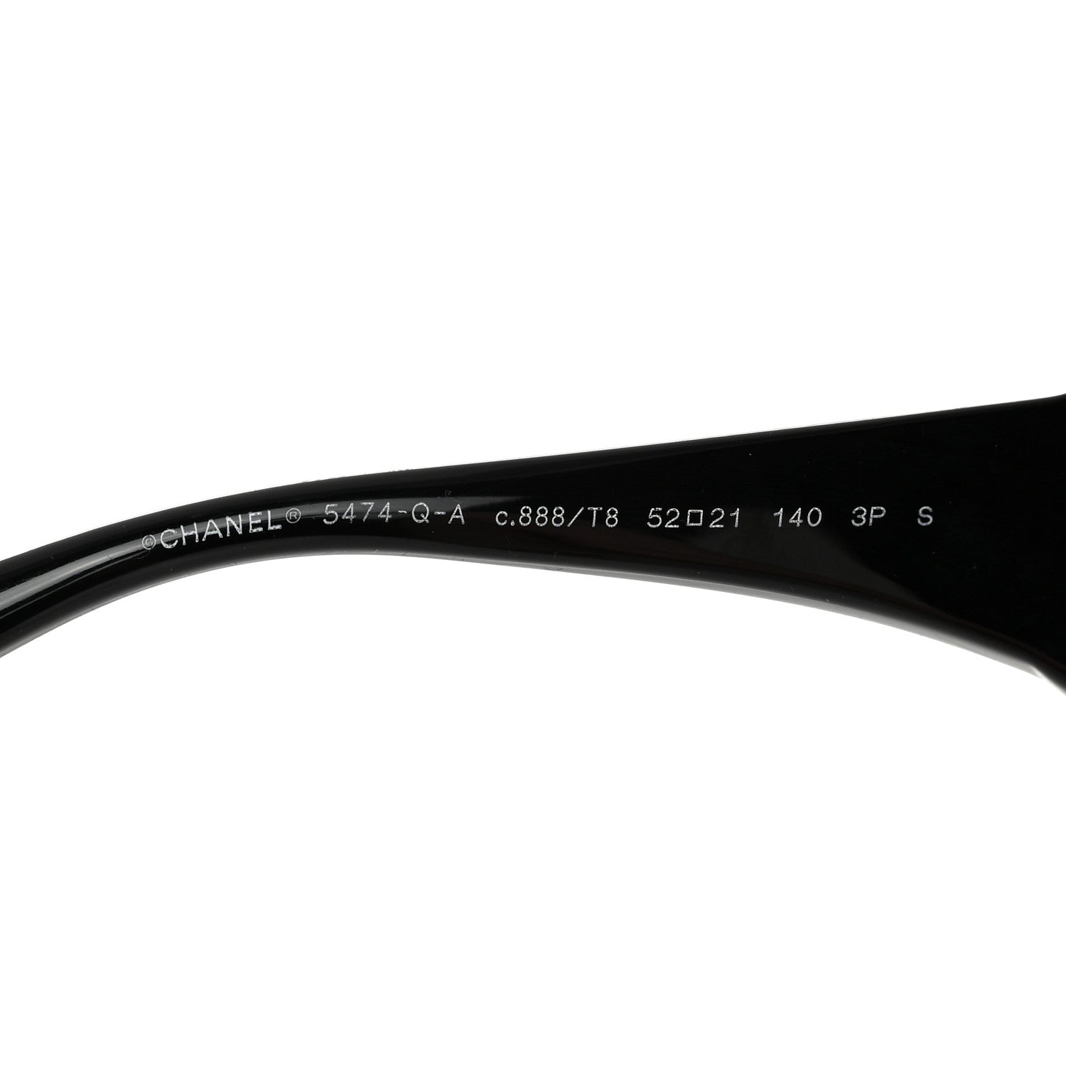 Chanel Acetate Calfskin Square Sunglasses 5474-Q-A Black 5 of 8