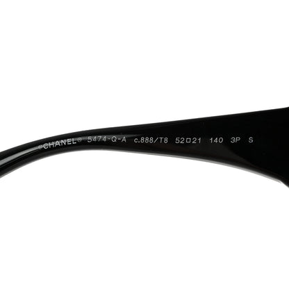 Chanel Acetate Calfskin Square Sunglasses 5474-Q-A Black 5 of 8