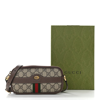 Gucci GG Supreme Monogram Web Mini Ophidia GG Bag Brown 11 of 11