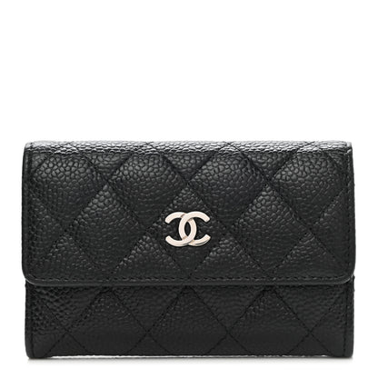 Chanel Caviar Quilted Flap Card Holder Black 1 of 8