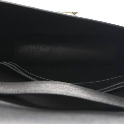 Salvatore Ferragamo Hammered Calfskin Round Gancini Crossbody Bag Black 5 of 9
