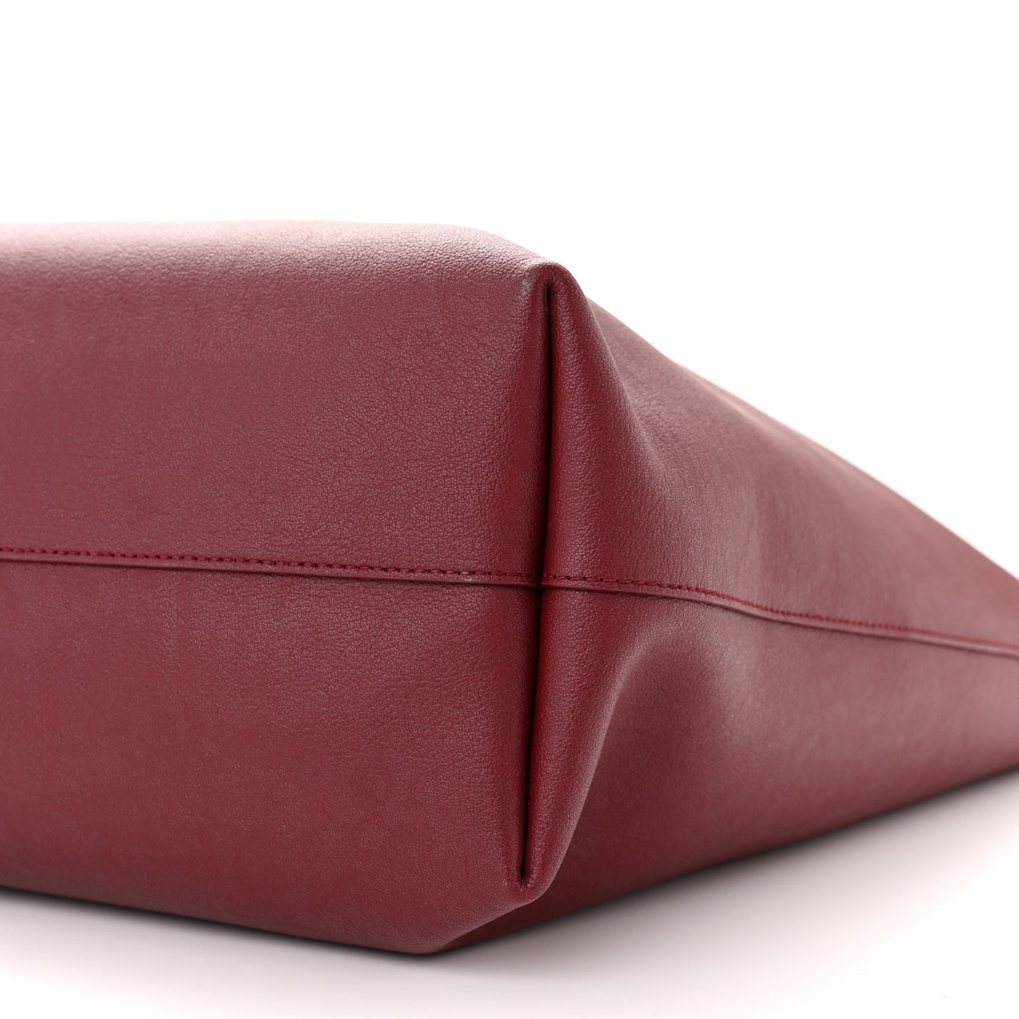 Calfskin Large Shopping Tote Opyum Red