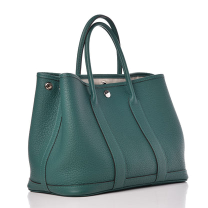 Hermes Negonda Garden Party Tote 30 TPM Malachite 3 of 7