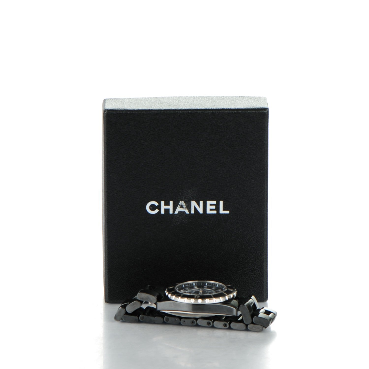 Chanel Stainless Steel Ceramic Diamond 38mm J12 Automatic Watch Black 8 of 8