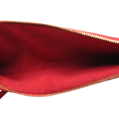 Louis Vuitton Epi Pochette Accessories 24 Castillan Red 5 of 12