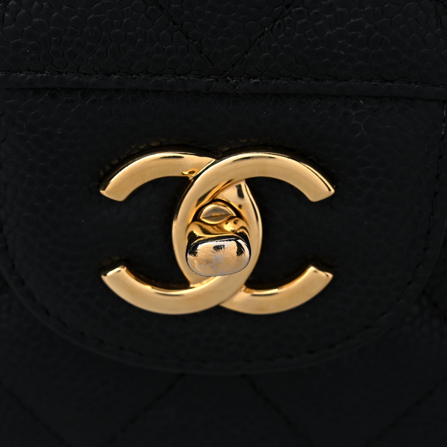 Chanel Caviar Quilted Jumbo Double Flap Black 17 of 17