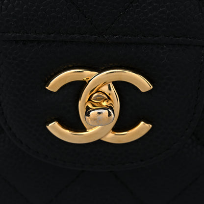 Chanel Caviar Quilted Jumbo Double Flap Black 17 of 17