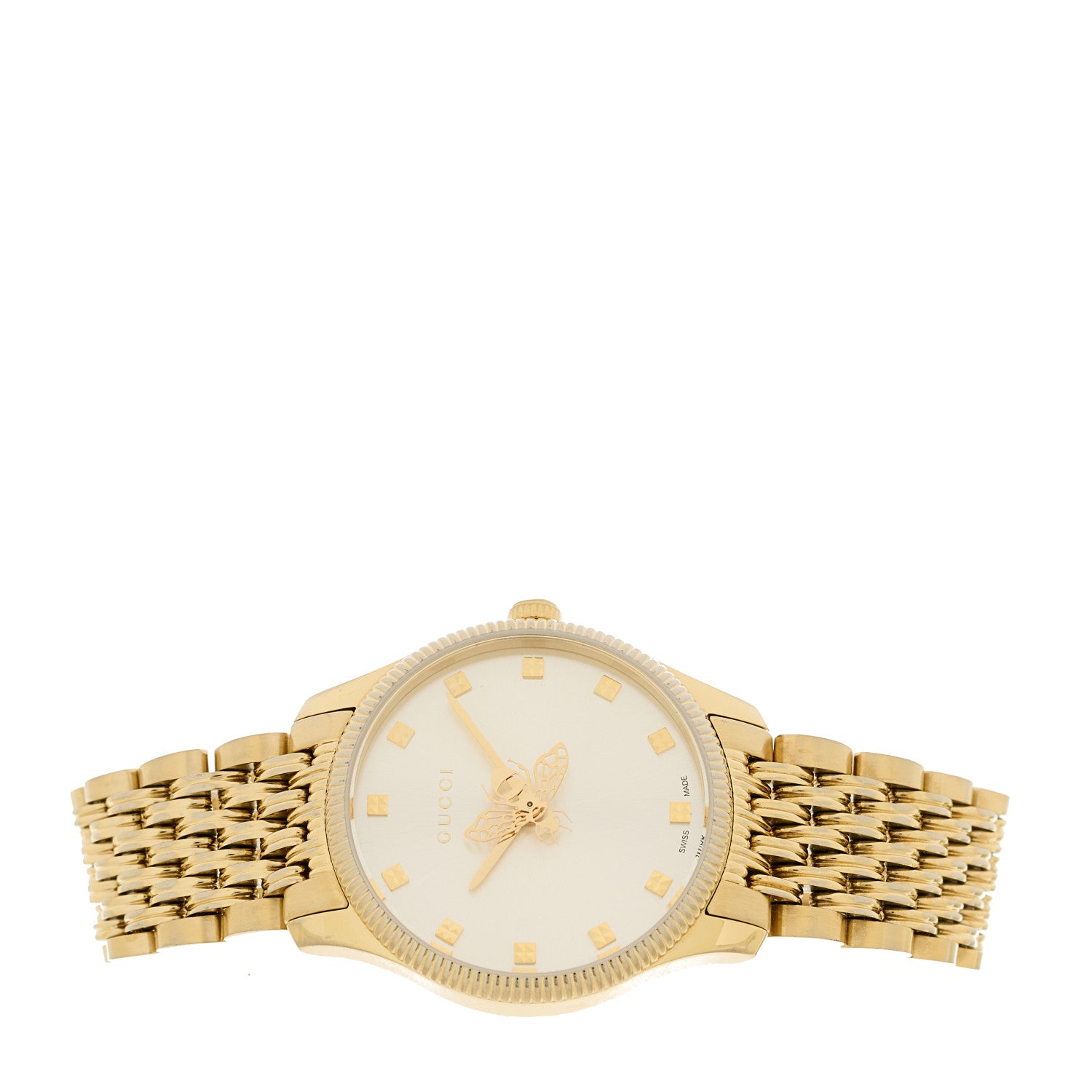 Gucci Stainless Steel 29mm G-Timeless Bee Quartz Watch Gold 2 of 5