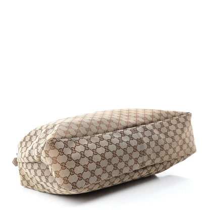 Gucci Monogram Large Horsebit Chain Hobo Off White 4 of 10