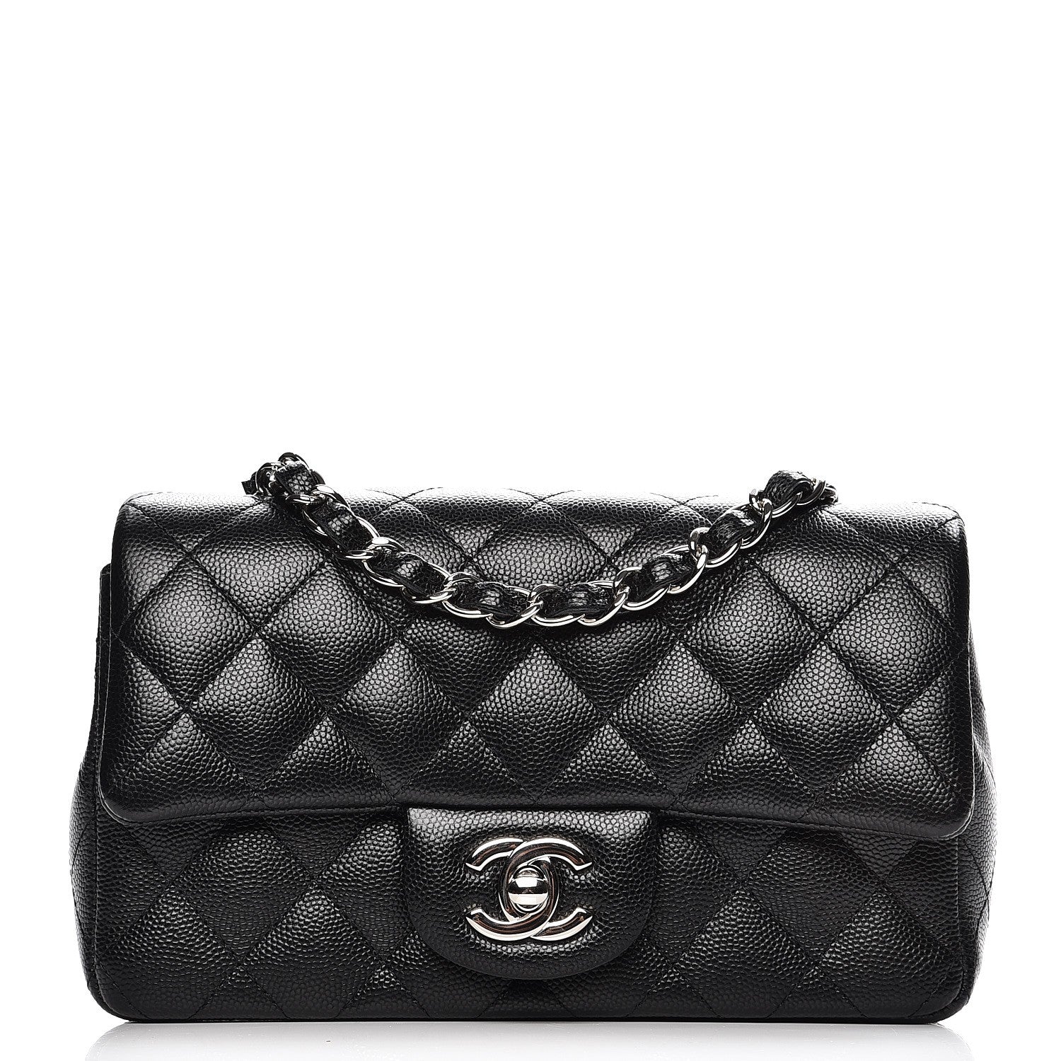 Chanel Caviar Quilted Mini Rectangular Flap Black 1 of 8