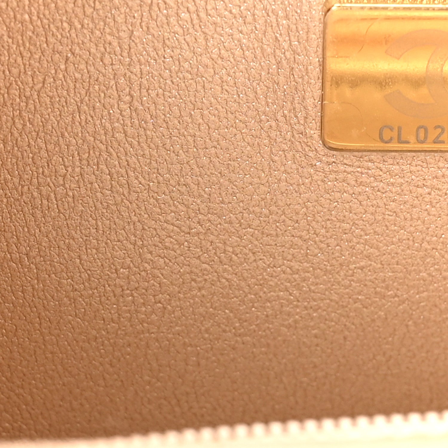 Chanel Mirror Calfskin Metallic Calfskin Medium Hollywood Boulevard Flap With Star Coin Purse Light Gold 7 of 11