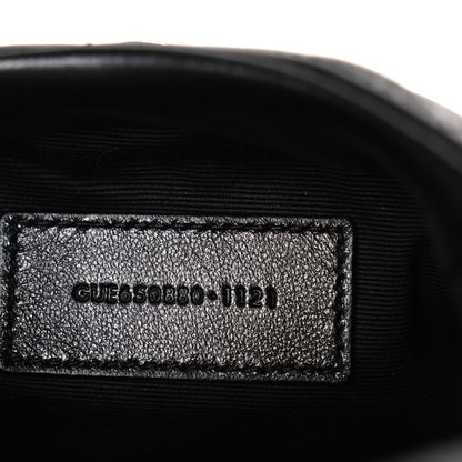 Saint Laurent Lambskin Monogram Loulou Puffer Pouch Clutch Black 8 of 9