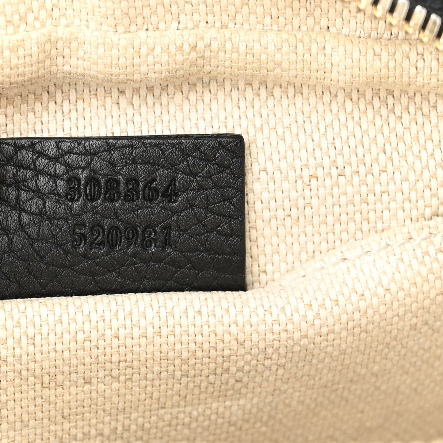 Pebbled Calfskin Small Soho Disco Bag Black