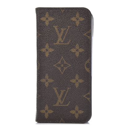Louis Vuitton Monogram iPhone X Folio Case 1 of 11