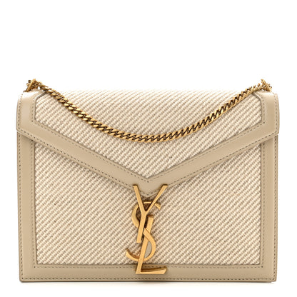 Saint Laurent Canvas Calfskin Classic Monogram Cassandra Natural Beige Sea Salt 1 of 11