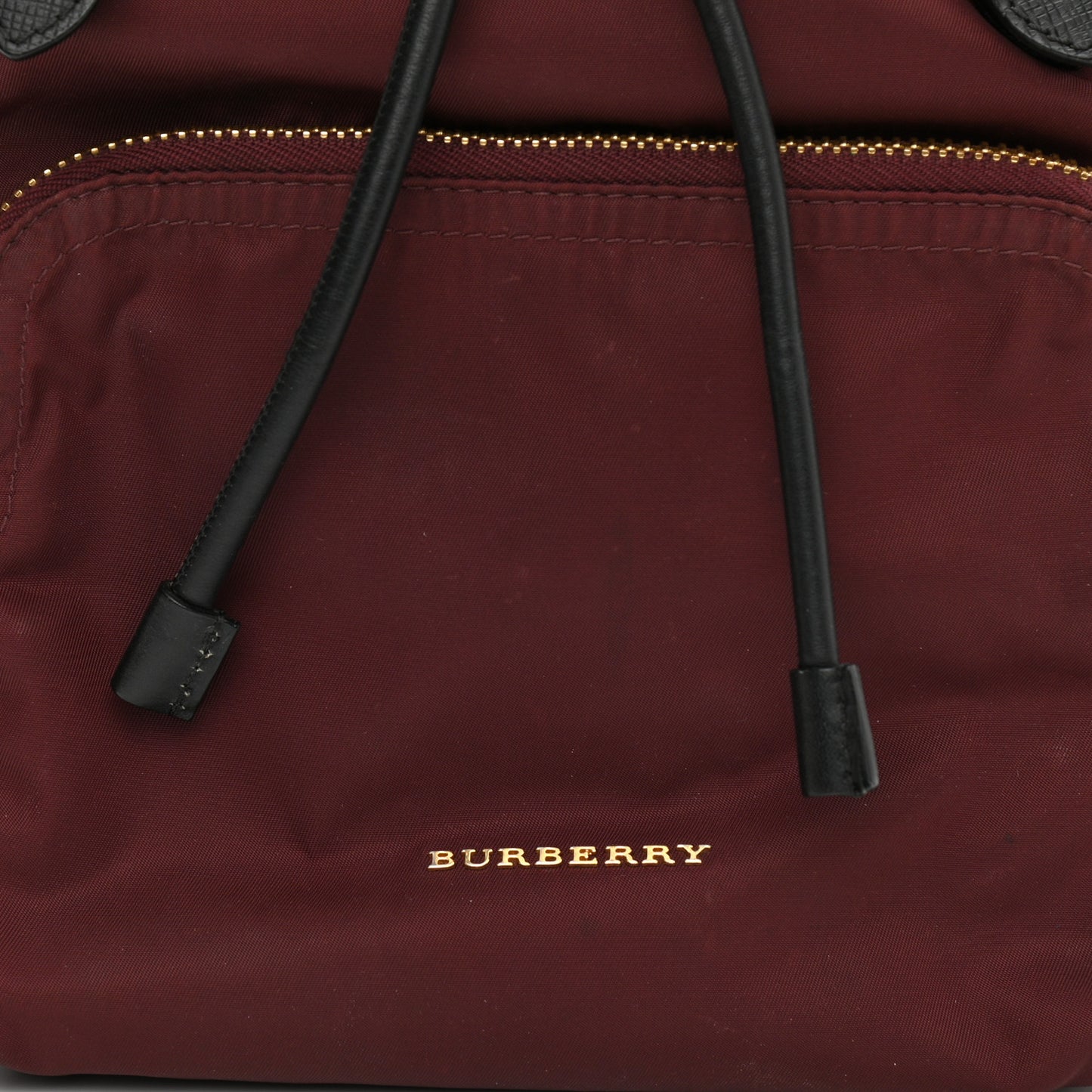 Nylon Small Rucksack Backpack Burgundy Red
