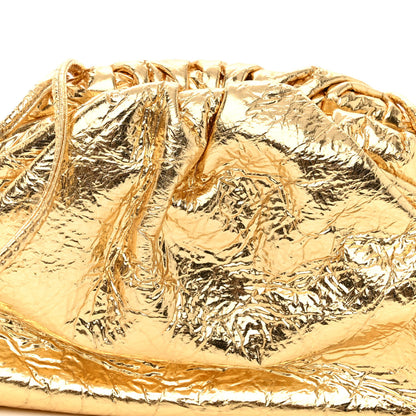 Bottega Veneta Metallic Crushed Calfskin The Mini Pouch Gold 7 of 9