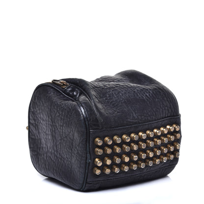 Alexander Wang Pebbled Lambskin Angela Pochette Black Antique Brass Hardware 4 of 8