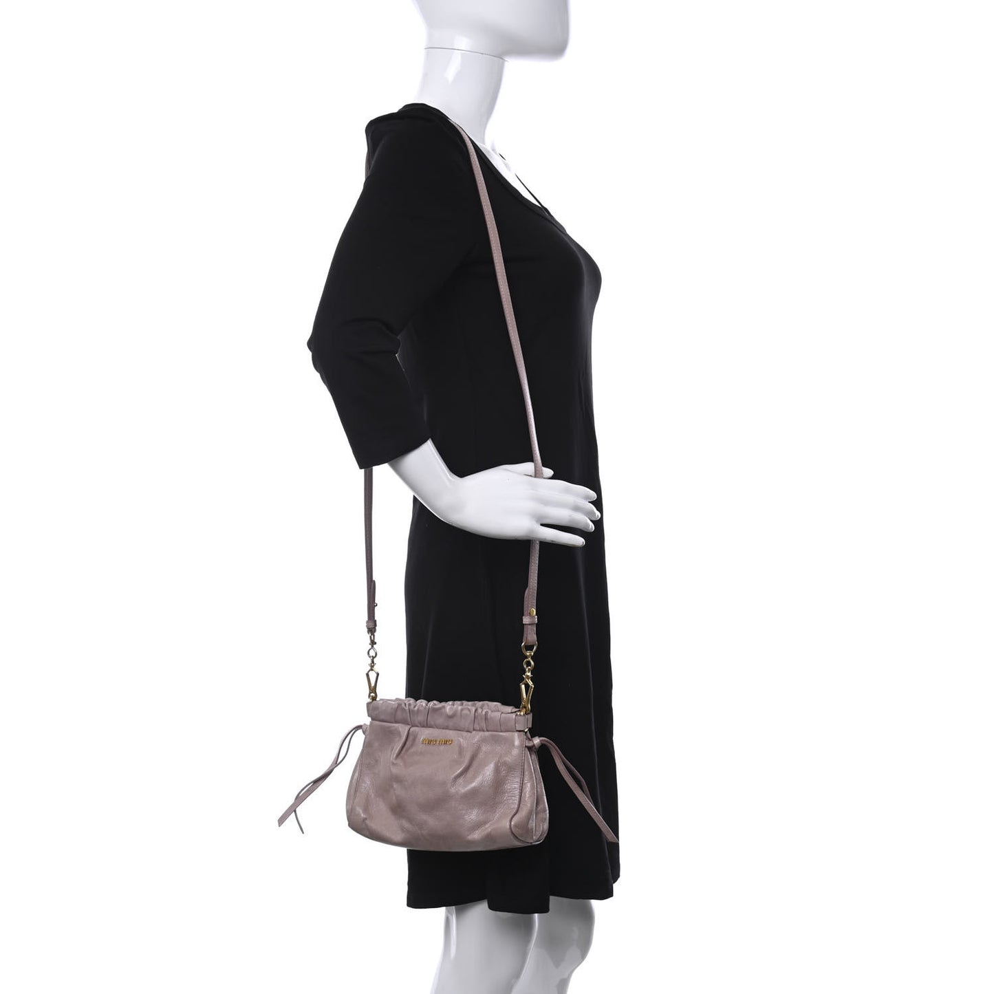 Vitello Shine Crossbody Clutch Mughetto