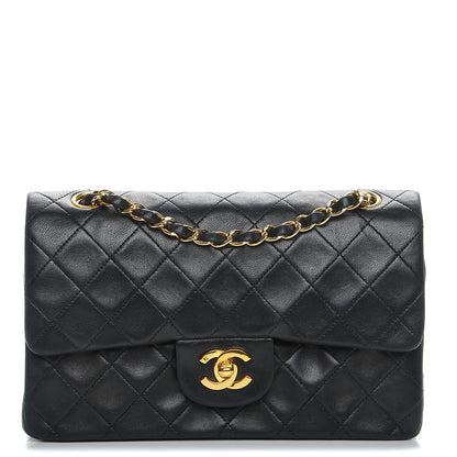 Chanel Lambskin Quilted Small Double Flap Black 1 of 9