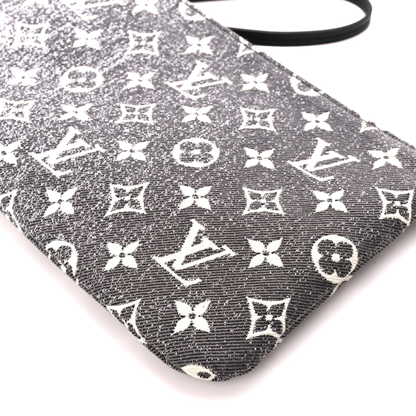 Denim Monogram Jacquard Neverfull MM GM Pochette Gray