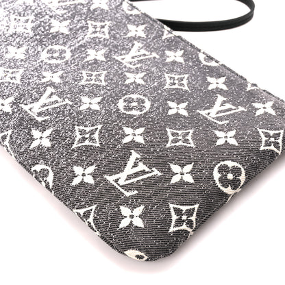 Louis Vuitton Denim Monogram Jacquard Neverfull MM GM Pochette Gray 9 of 9