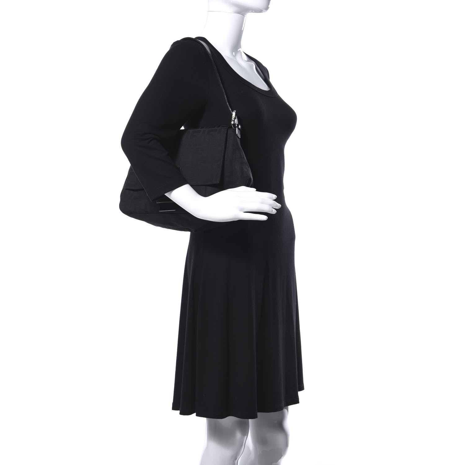 Fendi Zucca Mama Baguette Black 2 of 9