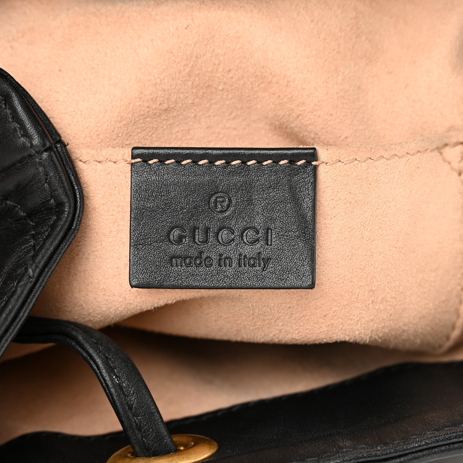 Gucci Calfskin Matelasse GG Marmont Flap Backpack Black 6 of 14