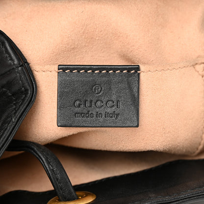 Gucci Calfskin Matelasse GG Marmont Flap Backpack Black 6 of 14