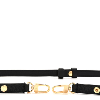 Louis Vuitton Calfskin 16mm Adjustable Shoulder Strap Black 3 of 4