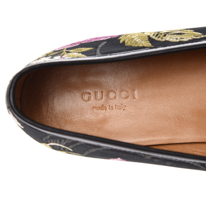 Gucci Floral Jacquard Horsebit Womens Jordaan Loafers 41 Multi 7 of 11