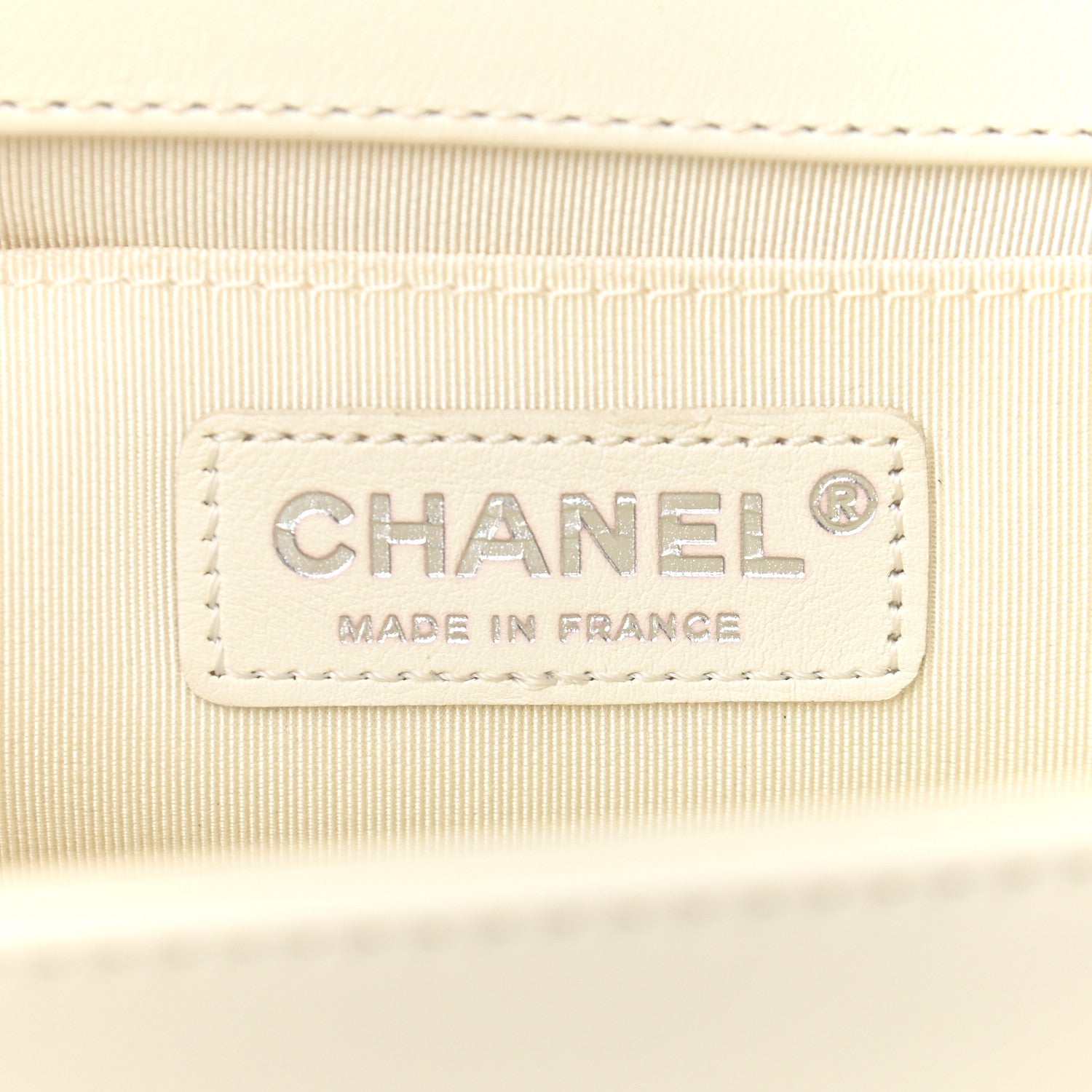 Chanel Lambskin Quilted Medium Boy Flap White 5 of 8