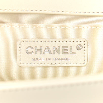 Chanel Lambskin Quilted Medium Boy Flap White 5 of 8