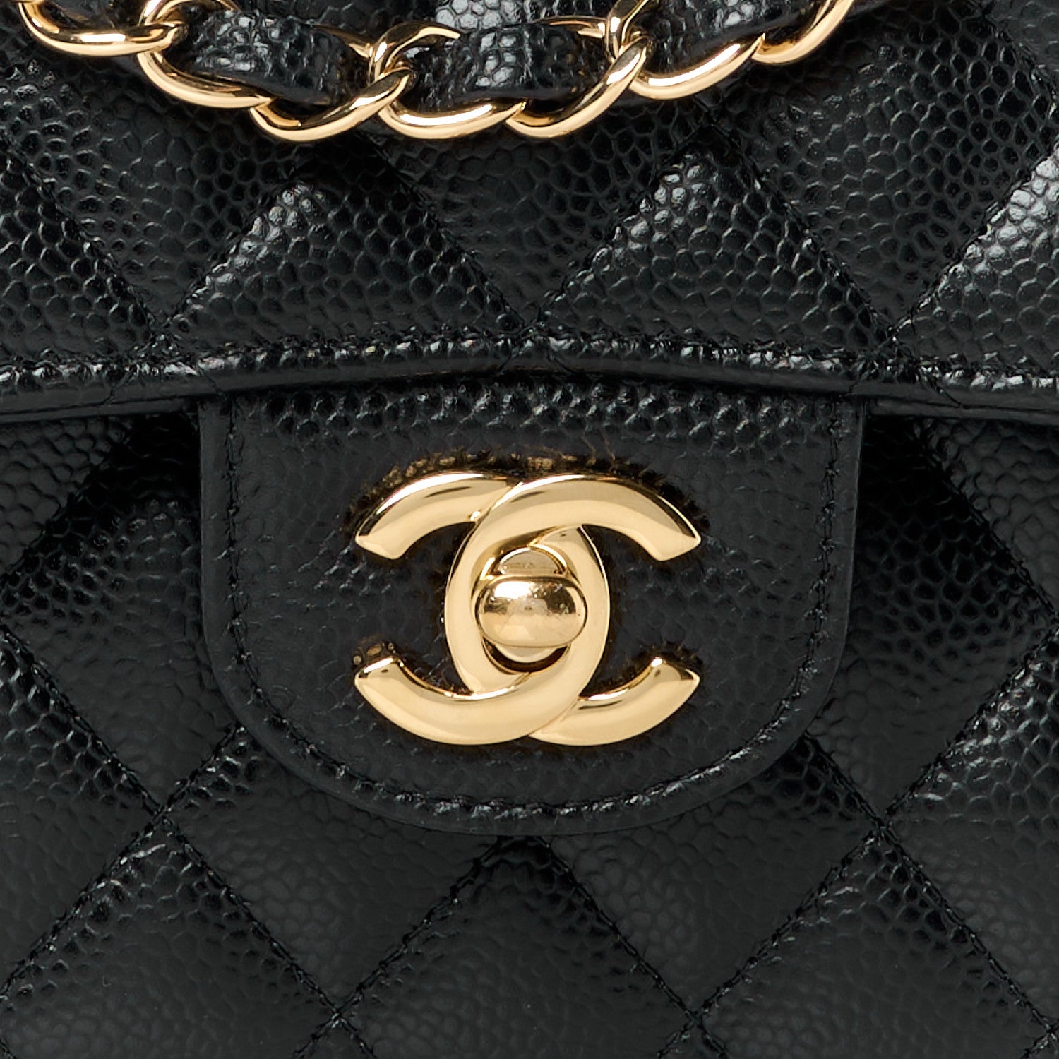 Chanel Caviar Quilted Small Double Flap Black 9 of 11