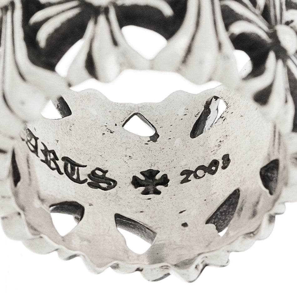 Sterling Silver Cemetery Cross Ring 54 6.75