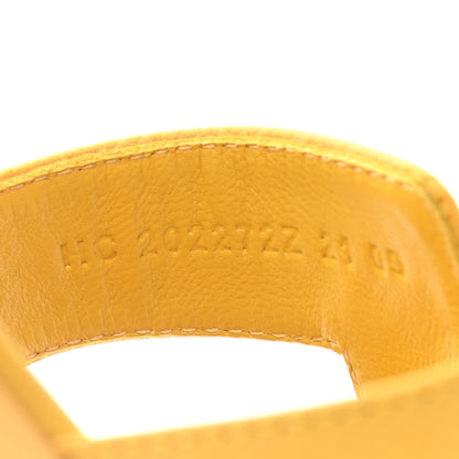 Hermes Epsom Oran Sandals 37 Jaune Sable 8 of 8