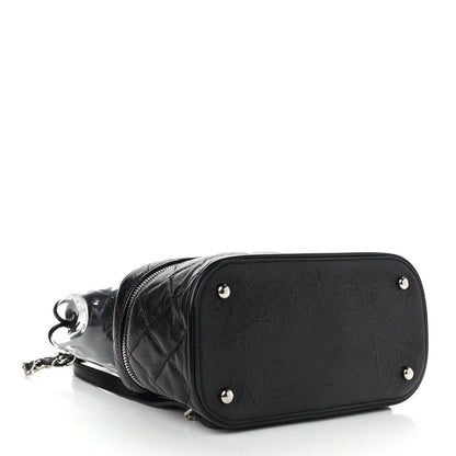 Chanel Crumpled Calfskin PVC Quilted Backpack Black 4 of 10