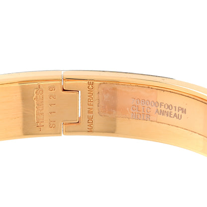 Hermes Enamel Clic Anneau Bracelet PM Black 3 of 3