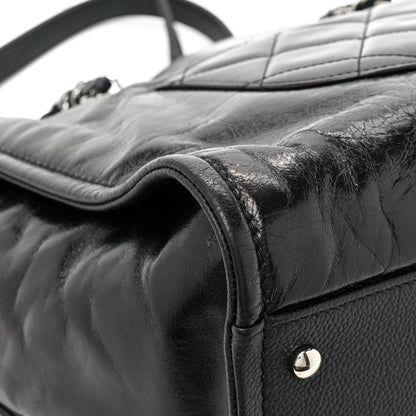 Chanel Glazed Calfskin Small Deauville Tote Black 11 of 12