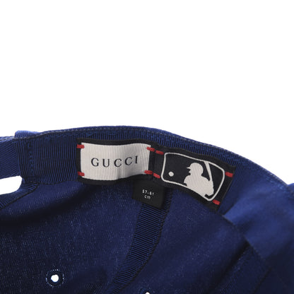 Gucci X MLB Cotton NY Yankees Baseball Hat 57-61 Blue 9 of 9