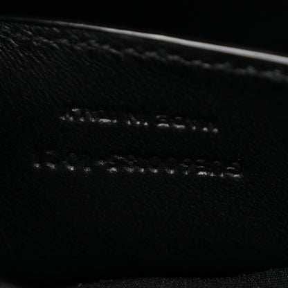 Saint Laurent Grain De Poudre Textured Mixed Matelasse Triquilt Medium Monogram Satchel Black 7 of 11