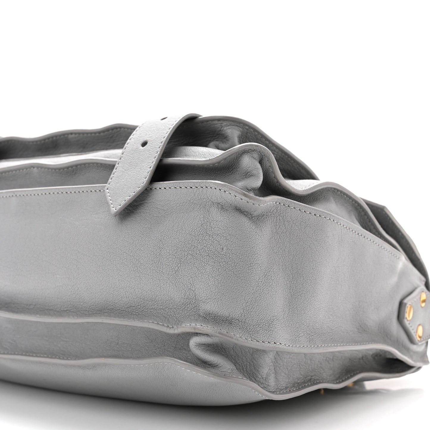 Lambskin Medium PS1 Satchel Concrete Grey