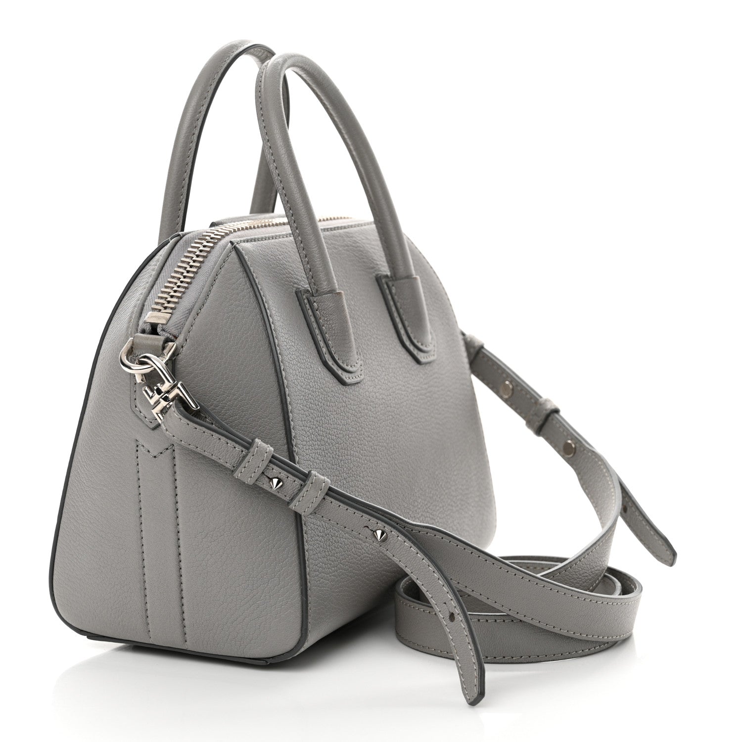 Givenchy Sugar Goatskin Mini Antigona Pearl Grey 3 of 14