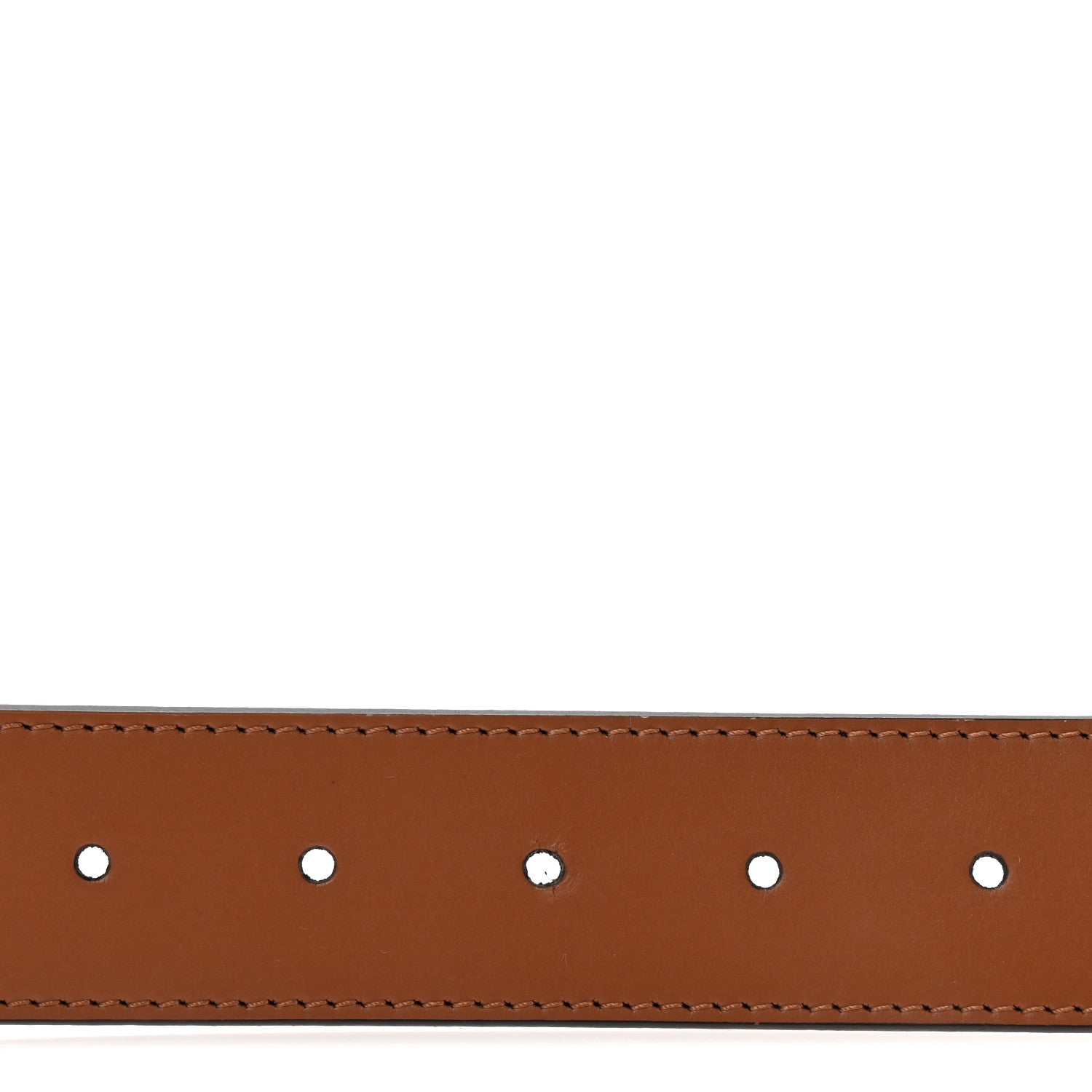 Louis Vuitton Taurillon Calfskin 30mm LV Initiales Reversible Belt 95 38 Navy Brown 4 of 5
