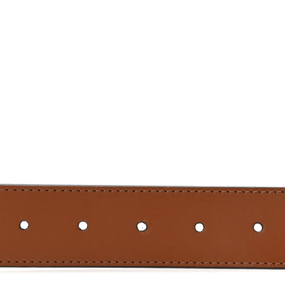 Louis Vuitton Taurillon Calfskin 30mm LV Initiales Reversible Belt 95 38 Navy Brown 4 of 5