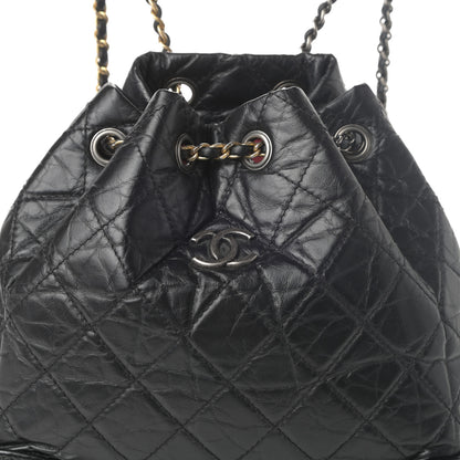 Chanel Aged Calfskin Quilted Small Gabrielle Backpack Black 8 of 11