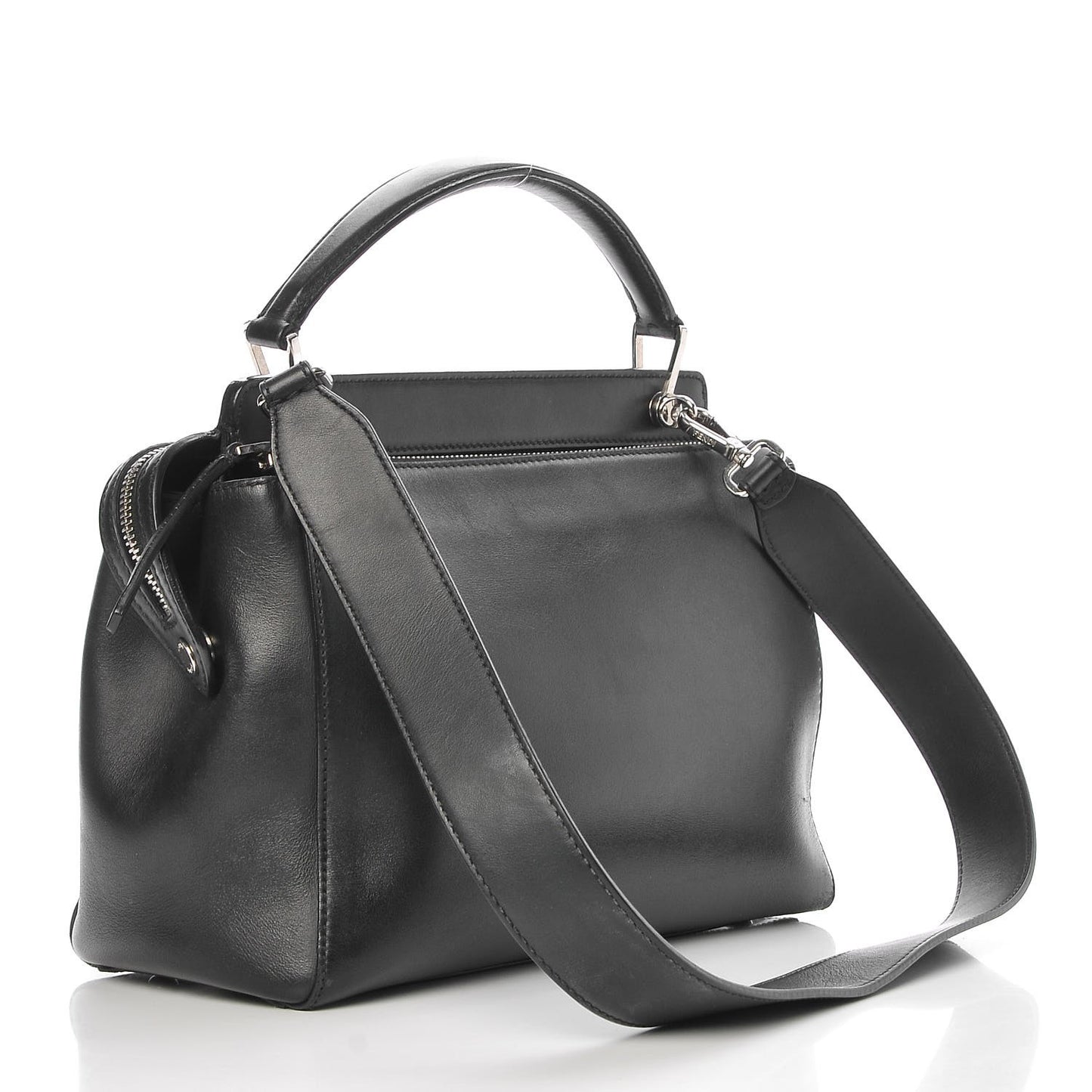 Vitello Baltico Dolce DotCom Satchel Black Blue Royal