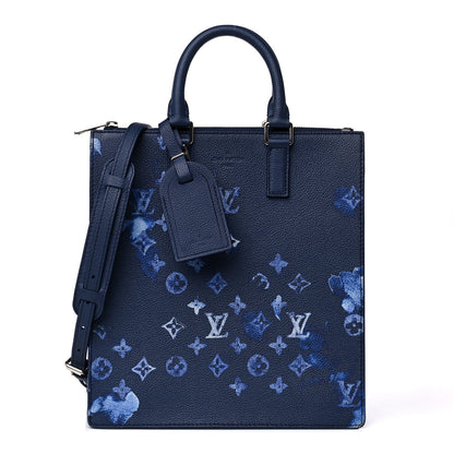 Louis Vuitton Monogram Ink Watercolor Sac Plat Zippé Blue 1 of 16