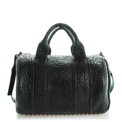 Alexander Wang Pebbled Lambskin Rocco Black Rose Gold Hardware 1 of 9