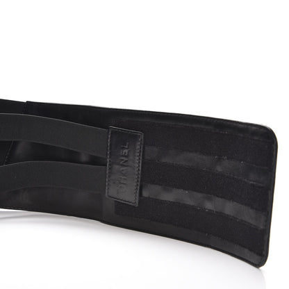 Chanel Lambskin Quilted Wide Belt Black M 7 of 10